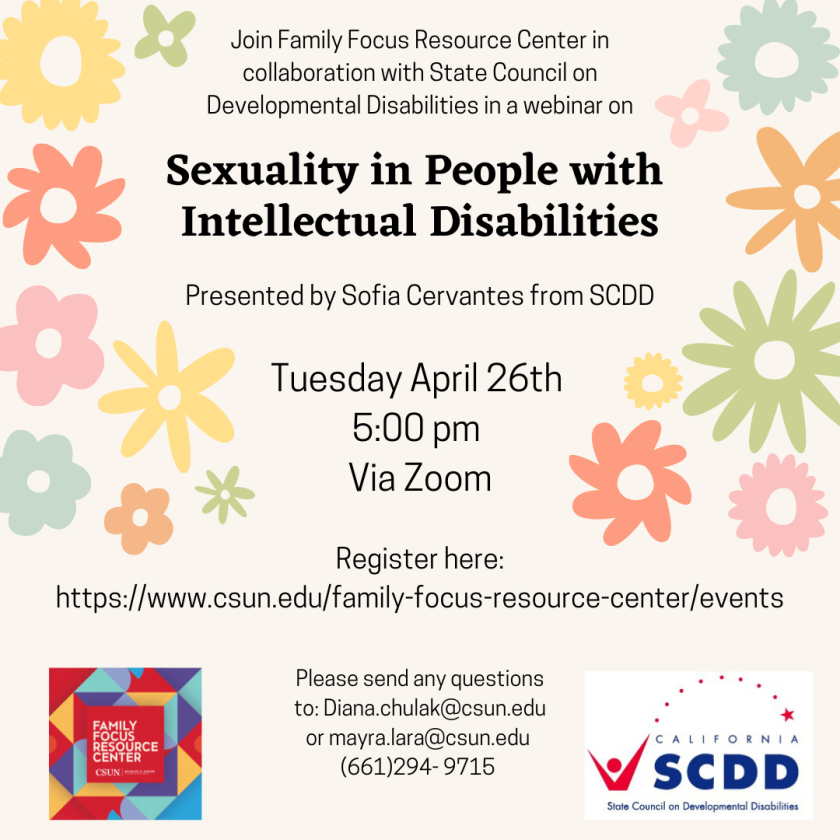 Sexuality In People With Intellectual Disabilities California State University Northridge